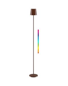 Goobay opladelig LED gulvlampe til inde/ude, RGBW, dæmpbar, 122 cm - Kobberfarvet