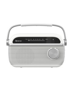Denver TRB-67W FM/Bluetooth radio – Hvid