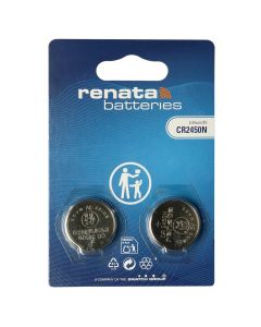 Renata CR2450N (2 stk.) - Lithium Knapcellebatterier