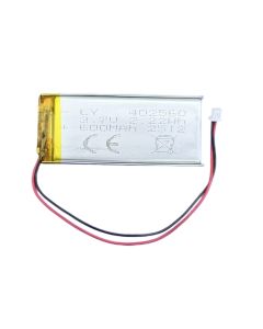 Li-ion batteri til LED skabslys/lysbar - 3,7V 600mAh 
