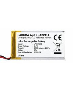 Batteri til Japcell HLS650 pandelampe – 3,7V 1200mAh