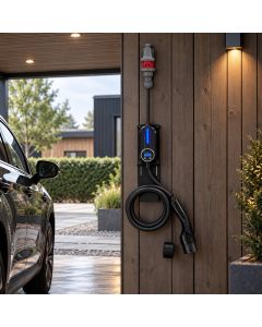 Vægholder til transportabel lader til elbil 11kW/22kW – justerbar