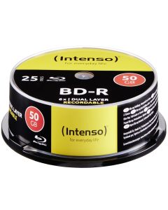 Intenso® Blu-Ray, 6x Speed, 50 GB - 25 stk.