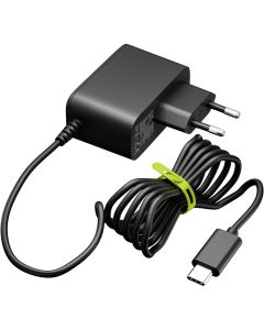 Goobay GaN-strømforsyning til Raspberry Pi 5, 27W - Sort