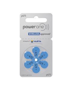 PowerOne P675 PR44 Wireless approved høreapparatbatterier - 6 stk.
