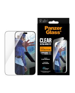 PanzerGlass® Skærmbeskyttelse Apple iPhone 17 | 18 Pro Max | Ultra-Wide Fit