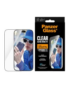 PanzerGlass® Skærmbeskyttelse Apple iPhone 17 | 18 Pro | Ultra-Wide Fit
