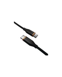 Duracell USB-C 2.0 til USB-C lade- og datakabel, 100W, silikone, sort, 2m
