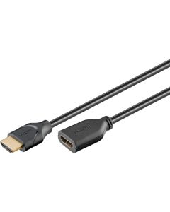 Goobay High Speed HDMI forlængerkabel med Ethernet, 4K/60Hz - 1m