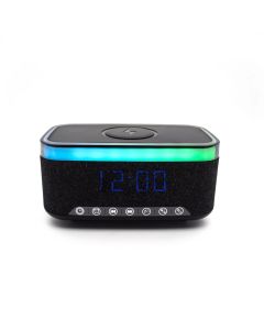 Denver ECQ-112B clockradio med Bluetooth og trådløs opladning