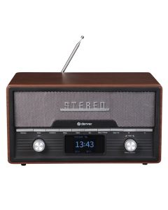 Denver MDA-525DW DAB+ radio med FM, USB og Bluetooth, Dark wood