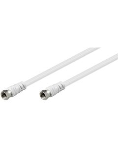 SAT kabel, hvid, 15m - F han -F han