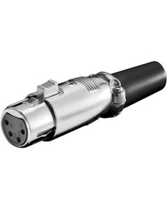 Mikrofon Stik, 4-pins, guldpin