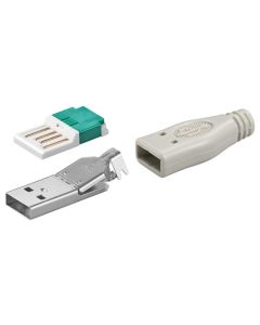 USB A stik crimpmontage