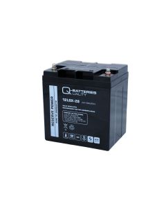 Q-Batteries 12LSX-28 12V 28Ah  10-års AGM batteri