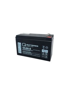 Q-Batteries 12LSX-9 12V 8,8Ah 10-års AGM batteri
