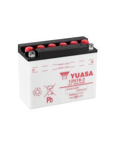 Yuasa 12N18-3 (Uden Syre) 12V Batteri til Motorcykel