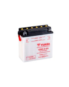 Yuasa 12N5.5-4A (Uden Syre) 12V Batteri til Motorcykel