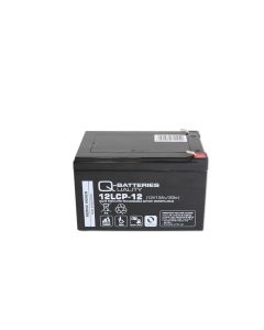 Q-Batteries 12LCP-12 12V 13Ah deep cycle AGM batteri - Forbrugsbatteri