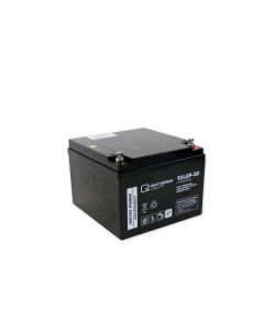 Q-Batteries 12LCP-30 12V 30Ah deep cycle AGM batteri (Forbrugsbatteri)