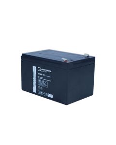 Q-Batteries 12LSX-12 12V 12,2Ah 10-års AGM batteri 6,3mm terminal