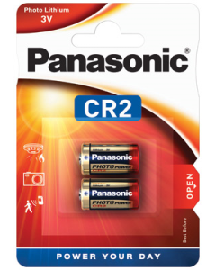 Panasonic CR2 - Fotobatteri / Alarm batteri (2 Stk. pakning)