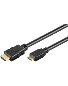 High Speed HDMI til HDMI mini med Ethernet 1m