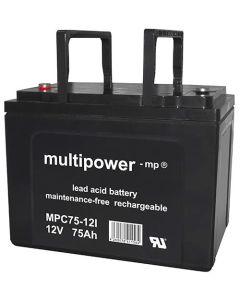 Multipower 12V - 75Ah batteri til el-drevne køretøjer