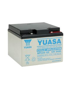 NPC24-12 Yuasa Cyklisk Blybatteri