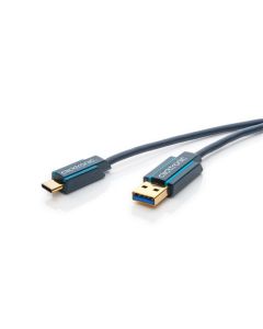 Clicktronic Casual USB-C kabel - 1m til USB Type-A