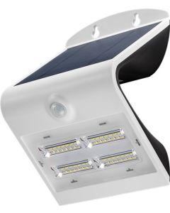 LED solcellelys til væg med bevægelsessensor - 3,2W Hvid