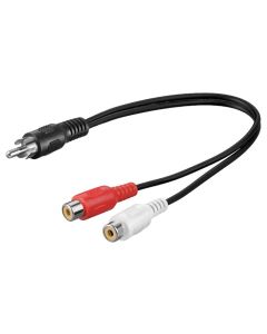 Y-RCA adapter kabel 0,2m