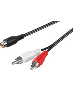 Y-RCA adapter kabel 1,5m