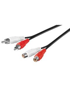 Stereo Audio forlængerkabel 2,5m