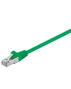 CAT 5e patchkabel, F/UTP, grøn, 1m