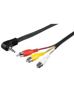 3,5mm AV 3x RCA adapter kabel 1,5m