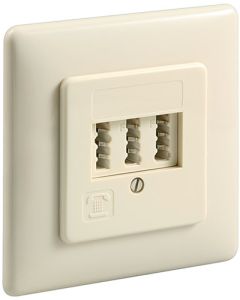 3  TAE-NFN wall plate, flush mount<br>screw mount