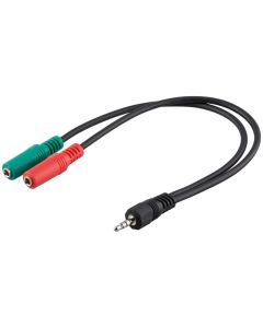 3,5mm Stik adapter kabel 0,3m