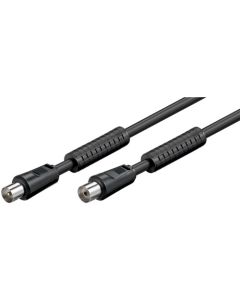 Antennekabel, ferrite, sort, 5m