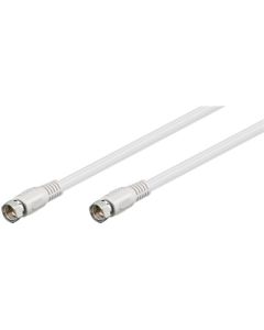 SAT kabel, hvid, 1,5m - F han -F han