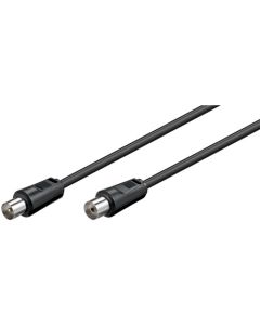 Antennekabel, sort, 15m