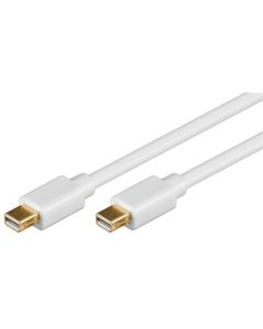 Mini DisplayPort til Mini DisplayPort kabel 1.2, hvid 1m