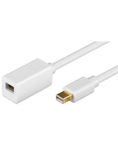 Mini DisplayPort forlængerkabel 1,2 hvid 1m