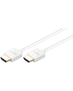 High Speed HDMI™ kabel med Ethernet hvid 1,5m