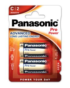 Panasonic Pro Power Alkaline C / LR14 /Baby batterier (2 stk.)