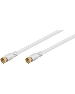 SAT kabel hvid, 2,5m