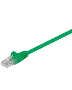 CAT 5e patchkabel, U/UTP, grøn, 1m