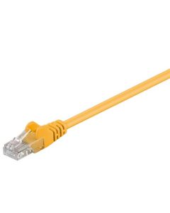CAT 5e patchkabel, U/UTP, gul, 20m