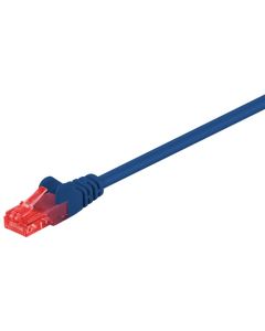 CAT 6 patchkabel, U/UTP, blå, 2m