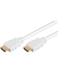 High Speed HDMI™ kabel med Ethernet hvid 0,5m